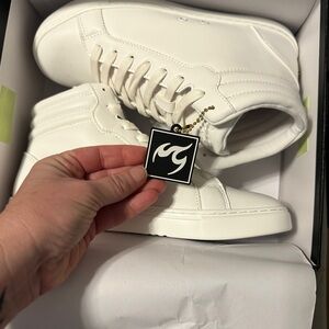 White High-Top Sneakers